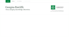 Desktop Screenshot of georginaratcliffe.com